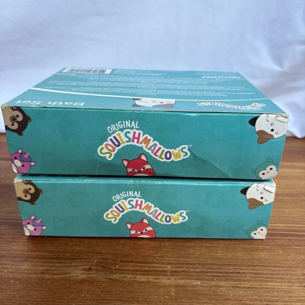 Lot 2 Original Squishmallows Bath Set Unopened Sealed Pineapple Berry